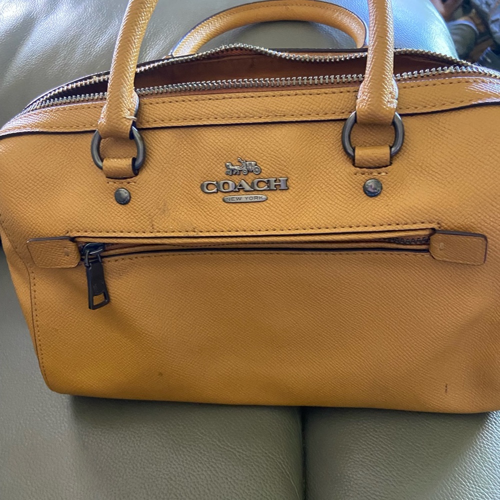 Beautiful gold Coach satchel purse